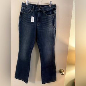 Size 29 high rise crop boot dark wash jeans - new with tags